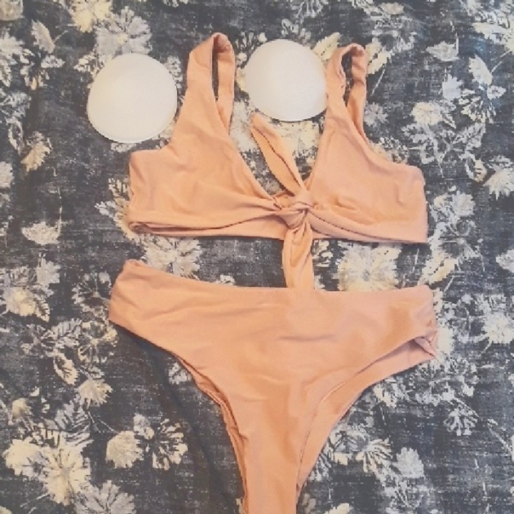 Chic Nude Pink Bikini Set